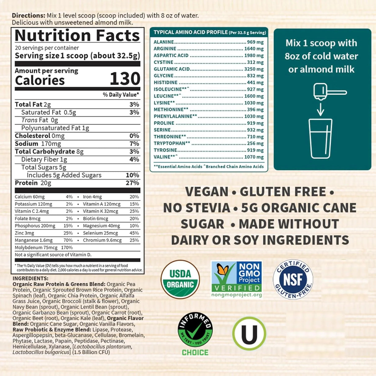 GARDEN OF LIFE - Garden of Life Raw Organic Protein & Greens 20 Servicios Lightly Sweet 650Gr. - The Red Vitamin MX - Suplementos Alimenticios - {{ shop.shopifyCountryName }}