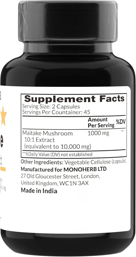 MONOHERB - Monoherb Maitake Mushroom Extract 1000Mg. 90 Capsulas - The Red Vitamin MX - Suplementos Alimenticios - {{ shop.shopifyCountryName }}