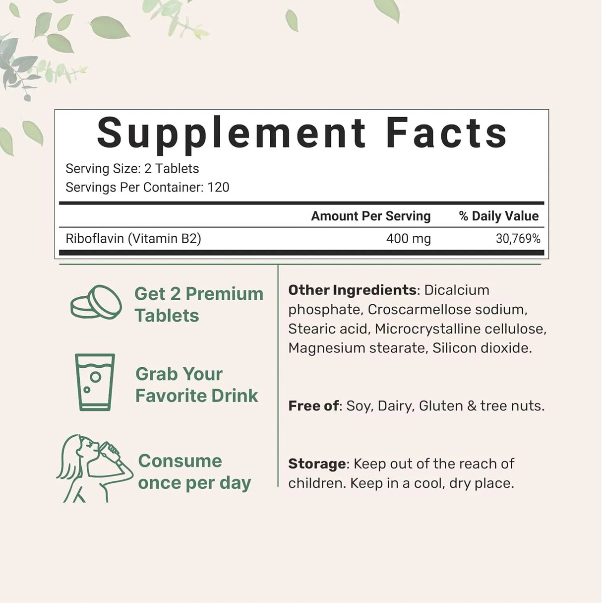 MICRO INGREDIENTS - Micro Ingredients Riboflavin Vitamin B2 400Mg. 240 Tabletas - The Red Vitamin MX - Suplementos Alimenticios - {{ shop.shopifyCountryName }}