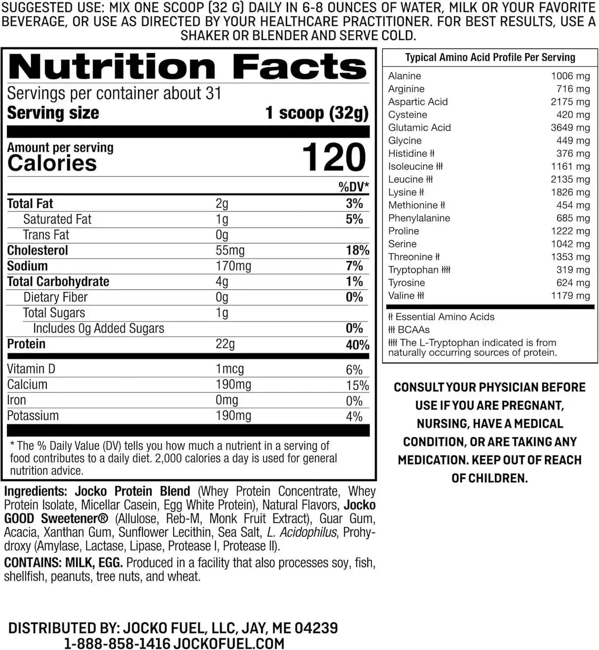 JOCKO FUEL - Jocko Mölk Whey Protein Powder Sugar Free 31 Servicios Banana Cream 992Gr. - The Red Vitamin MX - Suplementos Alimenticios - {{ shop.shopifyCountryName }}