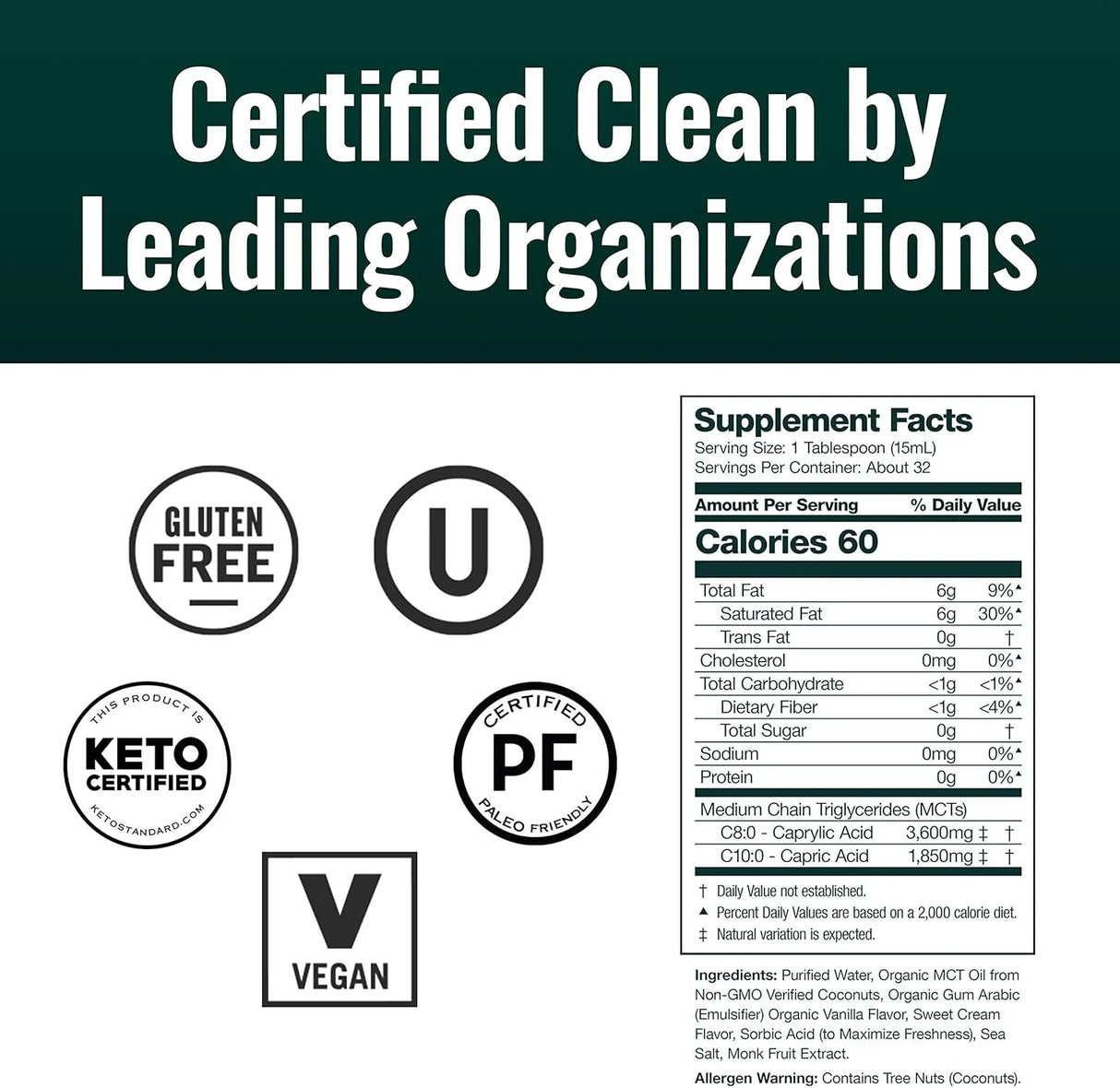 NATURAL FORCE - Natural Force Creamy Vanilla MCT Oil 473Ml. - The Red Vitamin MX - Suplementos Alimenticios - {{ shop.shopifyCountryName }}