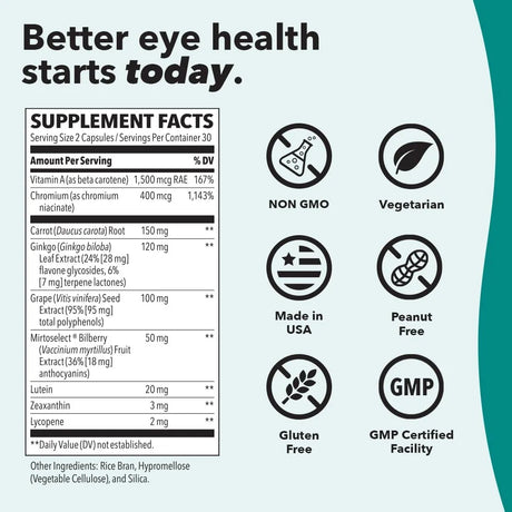 LIFE SEASONS - LifeSeasons Visibili-T for Eye Health & Vision Support 60 Capsulas - The Red Vitamin MX - Suplementos Alimenticios - {{ shop.shopifyCountryName }}