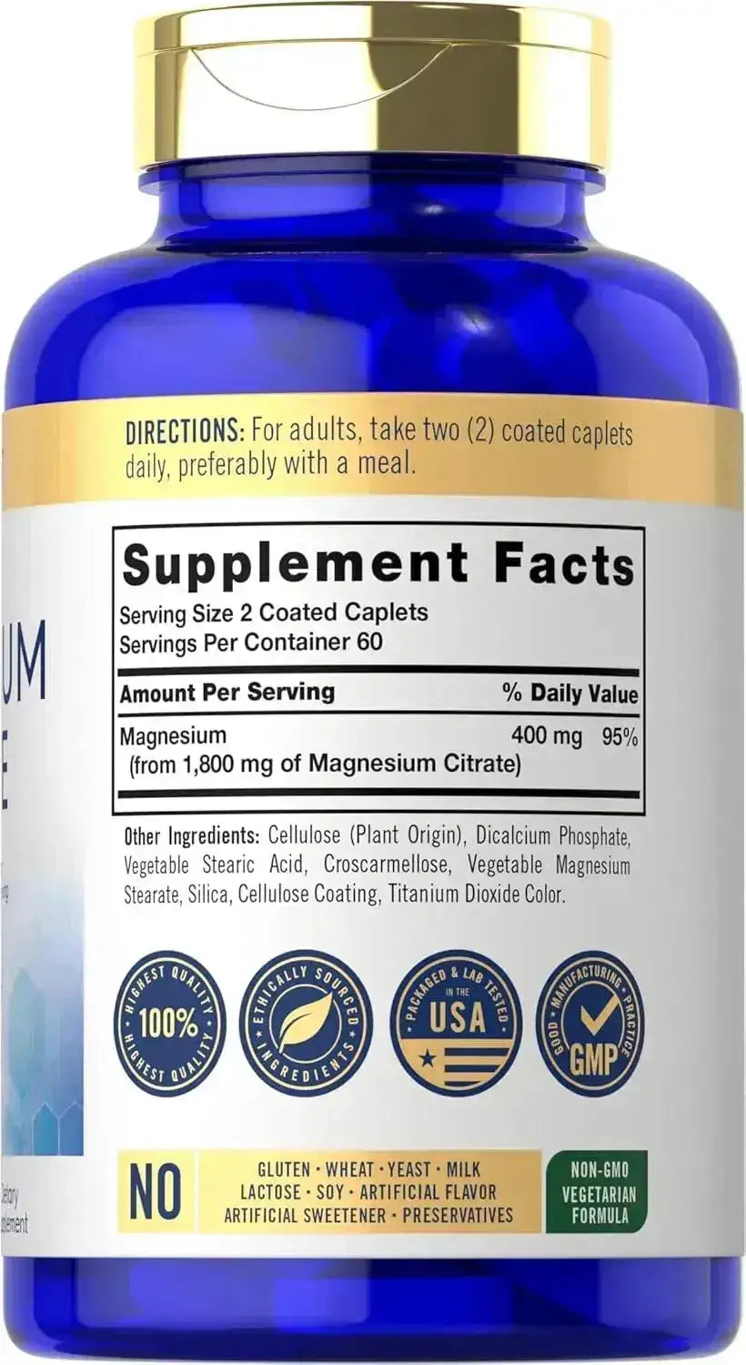 CARLYLE - Carlyle Magnesium Citrate 1800Mg. 120 Tabletas - The Red Vitamin MX - Suplementos Alimenticios - {{ shop.shopifyCountryName }}