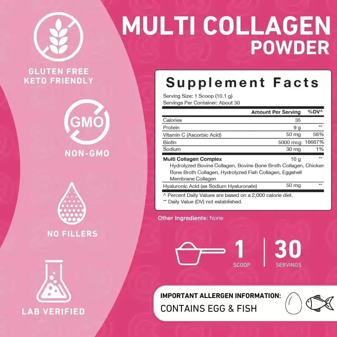 PUREFINITY - PUREFINITY Multi Collagen Peptides Powder 303Gr. - The Red Vitamin MX - Suplementos Alimenticios - {{ shop.shopifyCountryName }}