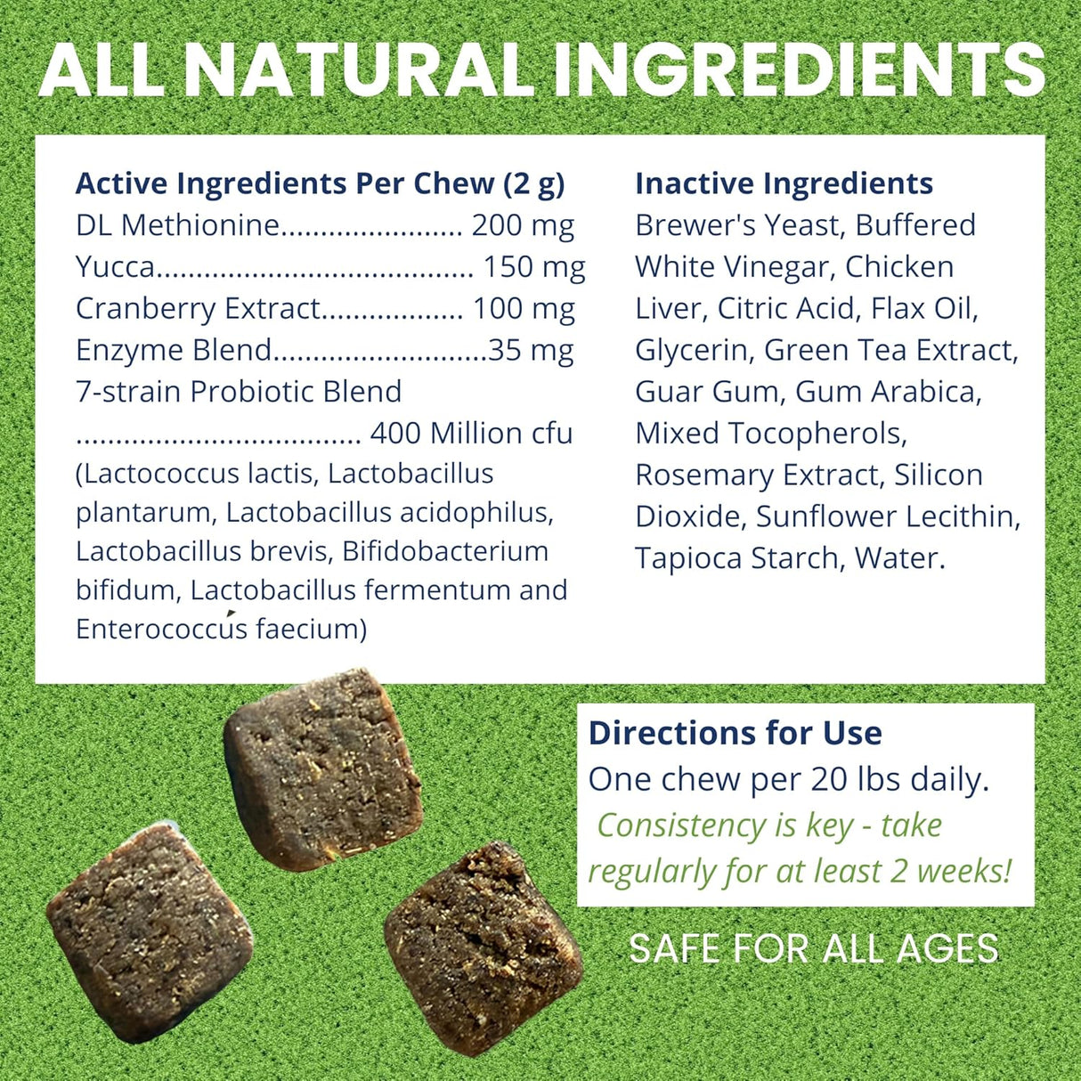 Under the Weather Nice Grass Chews for Dogs 60 Masticables