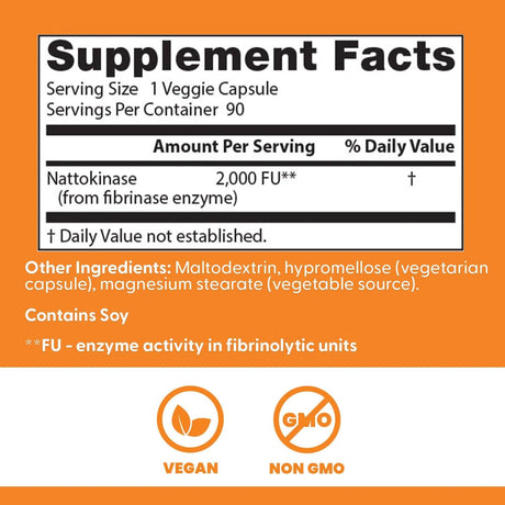 DOCTOR'S BEST - Doctors Best Nattokinase 2000 FUs 90 Capsulas - The Red Vitamin MX - Suplementos Alimenticios - {{ shop.shopifyCountryName }}