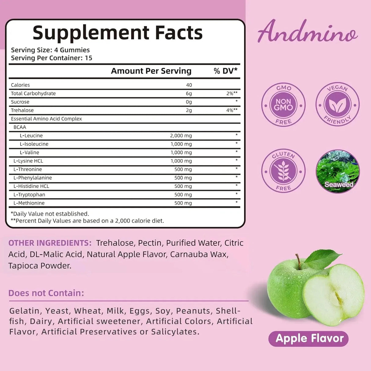 ANDMINO - Andmino EAA Gummies 7500Mg. 120 Gomitas - The Red Vitamin MX - Suplementos Alimenticios - {{ shop.shopifyCountryName }}