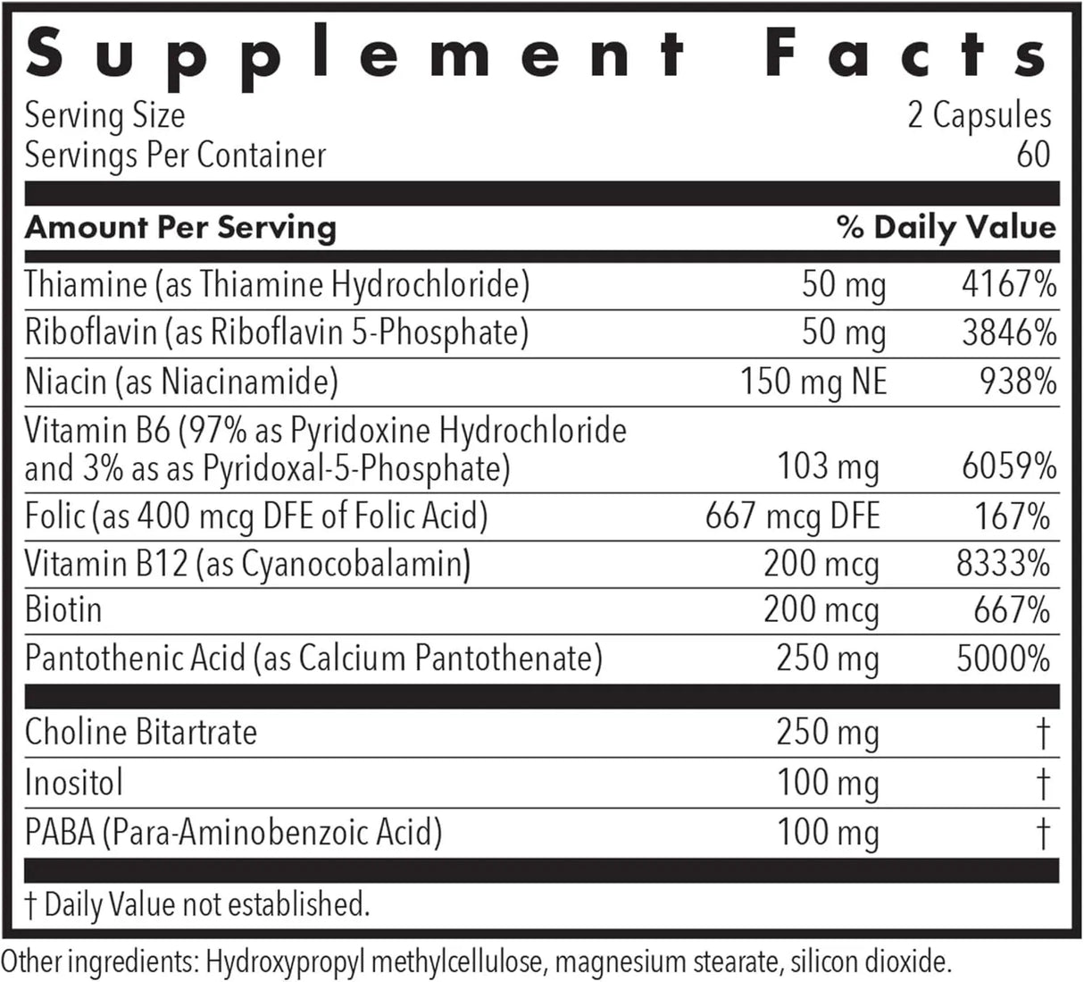 ALLERGY RESEARCH GROUP - Allergy Research Group Super Vitamin B Complex 120 Capsulas - The Red Vitamin MX - Suplementos Alimenticios - {{ shop.shopifyCountryName }}