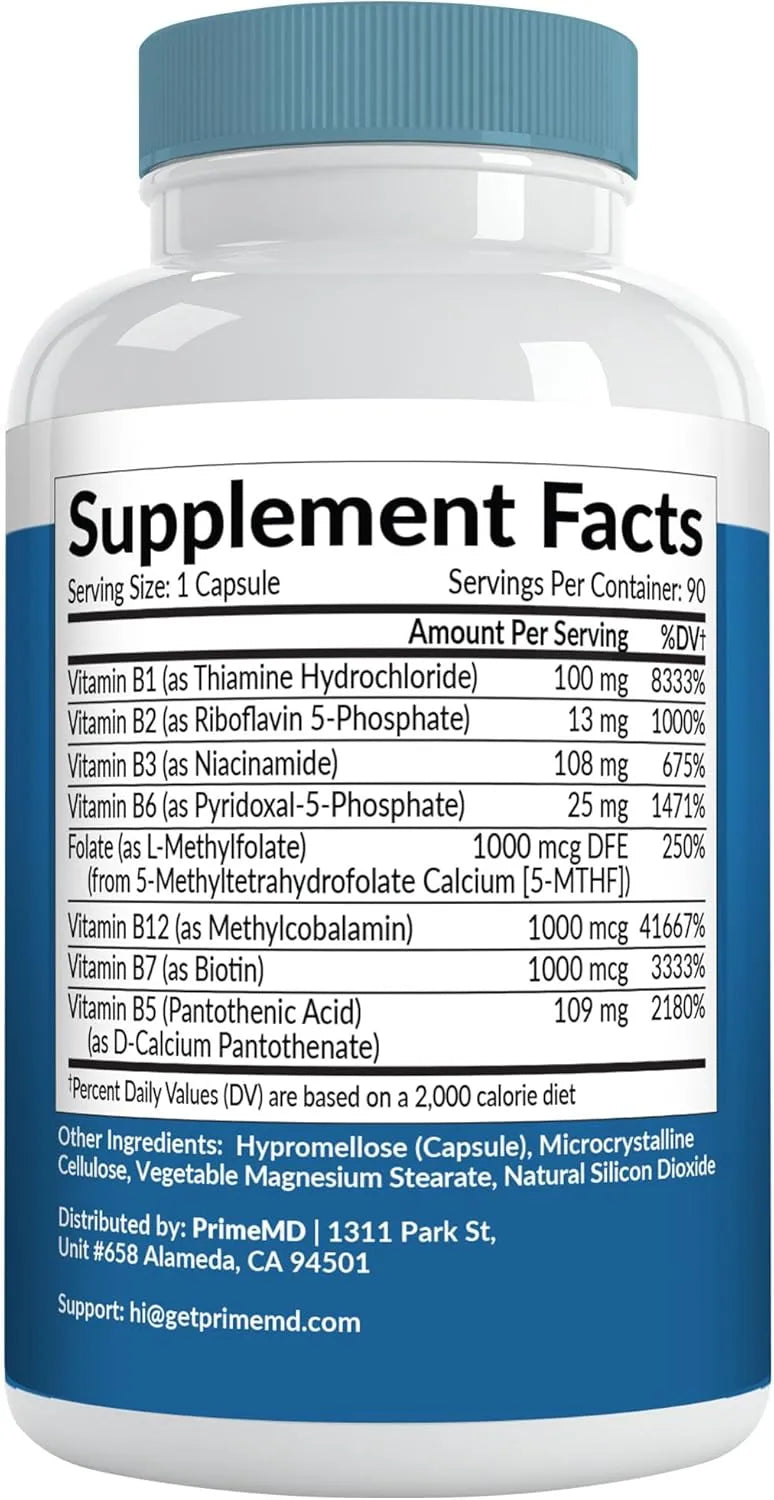 PRIMEMD - PrimeMD Methylated B Complex 90 Capsulas 2 Pack - The Red Vitamin MX - Suplementos Alimenticios - {{ shop.shopifyCountryName }}