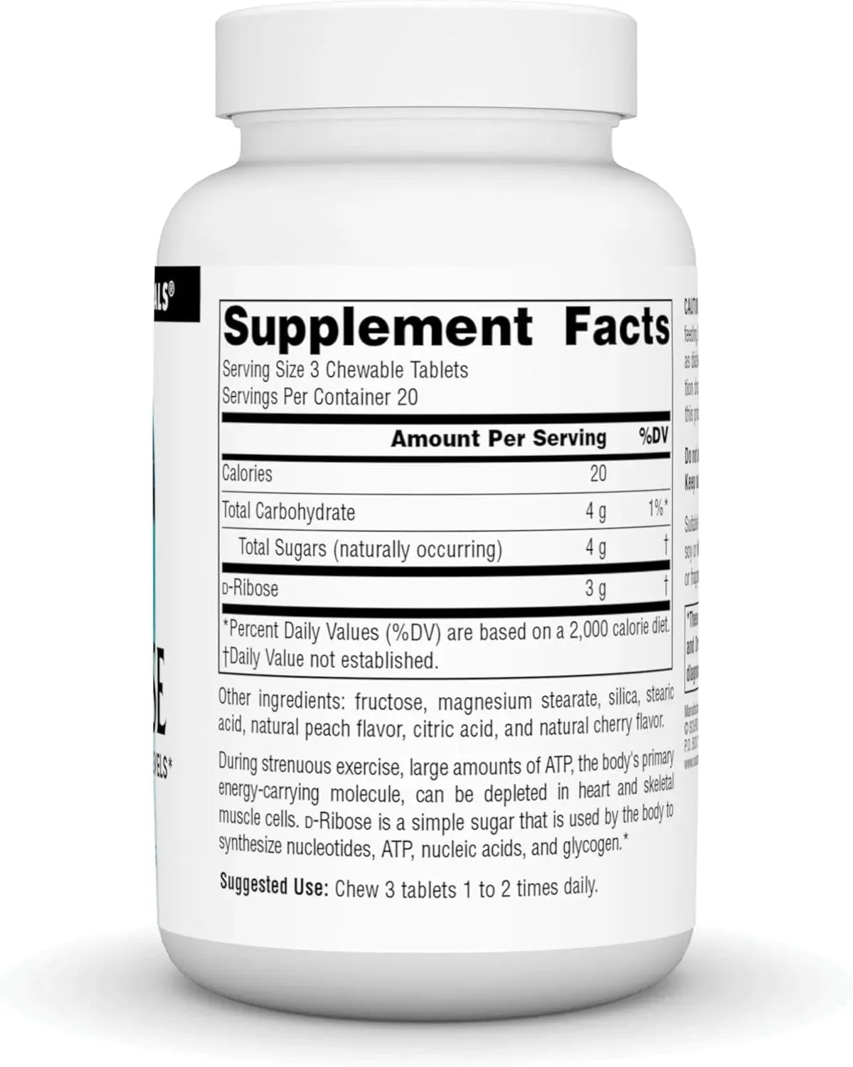 SOURCE NATURALS - Source Naturals Ribose 60 Tabletas Masticables - The Red Vitamin MX - Suplementos Alimenticios - {{ shop.shopifyCountryName }}