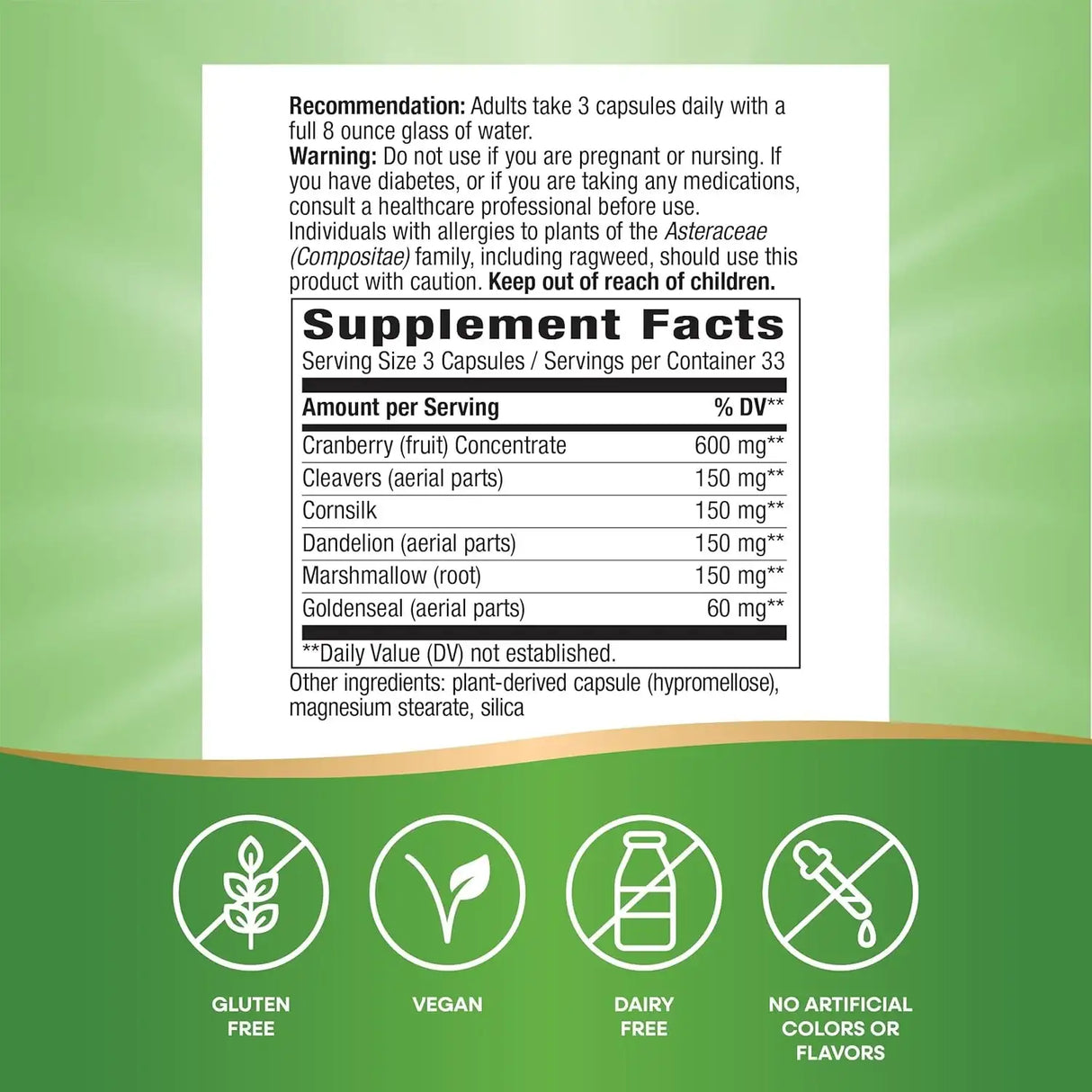 NATURE'S WAY - Nature's Way Urinary with Cranberry Premium Blend 100 Capsulas - The Red Vitamin MX - Suplementos Alimenticios - {{ shop.shopifyCountryName }}