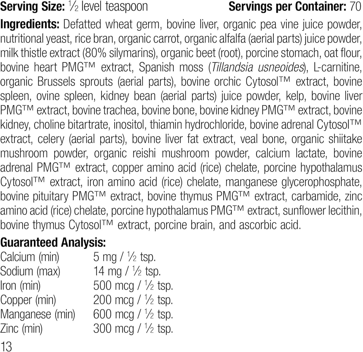 STANDARD PROCESS - Standard Process Inc. Canine Whole Body Support 100Gr. - The Red Vitamin MX - Multivitamínicos Para Perros - {{ shop.shopifyCountryName }}