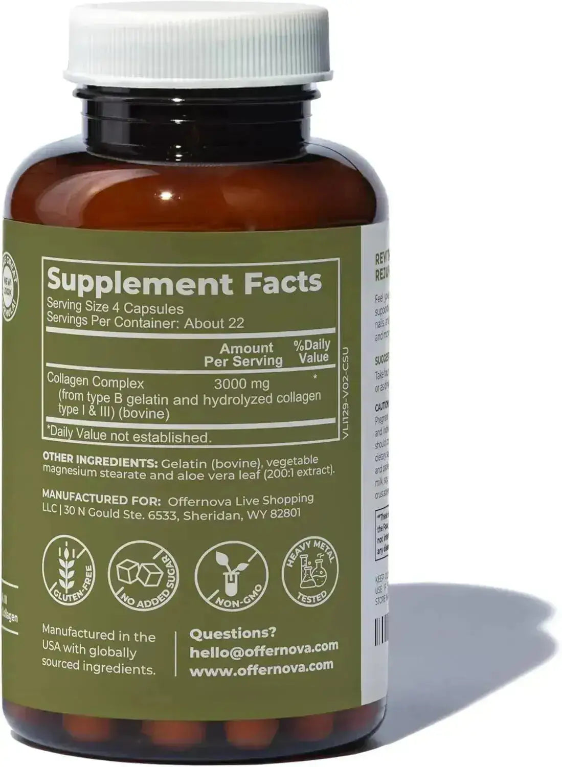 OFFERNOVA - Offernova Collagen Ultra 3000Mg. 90 Capsulas - The Red Vitamin MX - Suplementos Alimenticios - {{ shop.shopifyCountryName }}