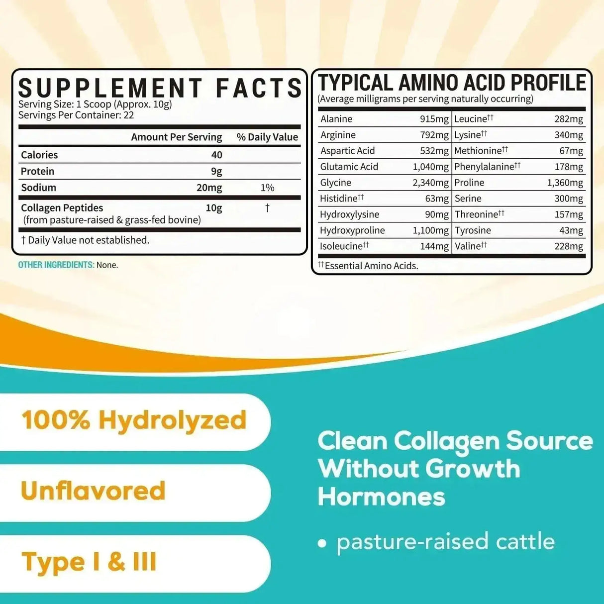 SUREBOUNTY - Surebounty Collagen Peptides Powder Type I & III, Grass-Fed Bovine Source 227Gr. - The Red Vitamin MX - Suplementos Alimenticios - {{ shop.shopifyCountryName }}