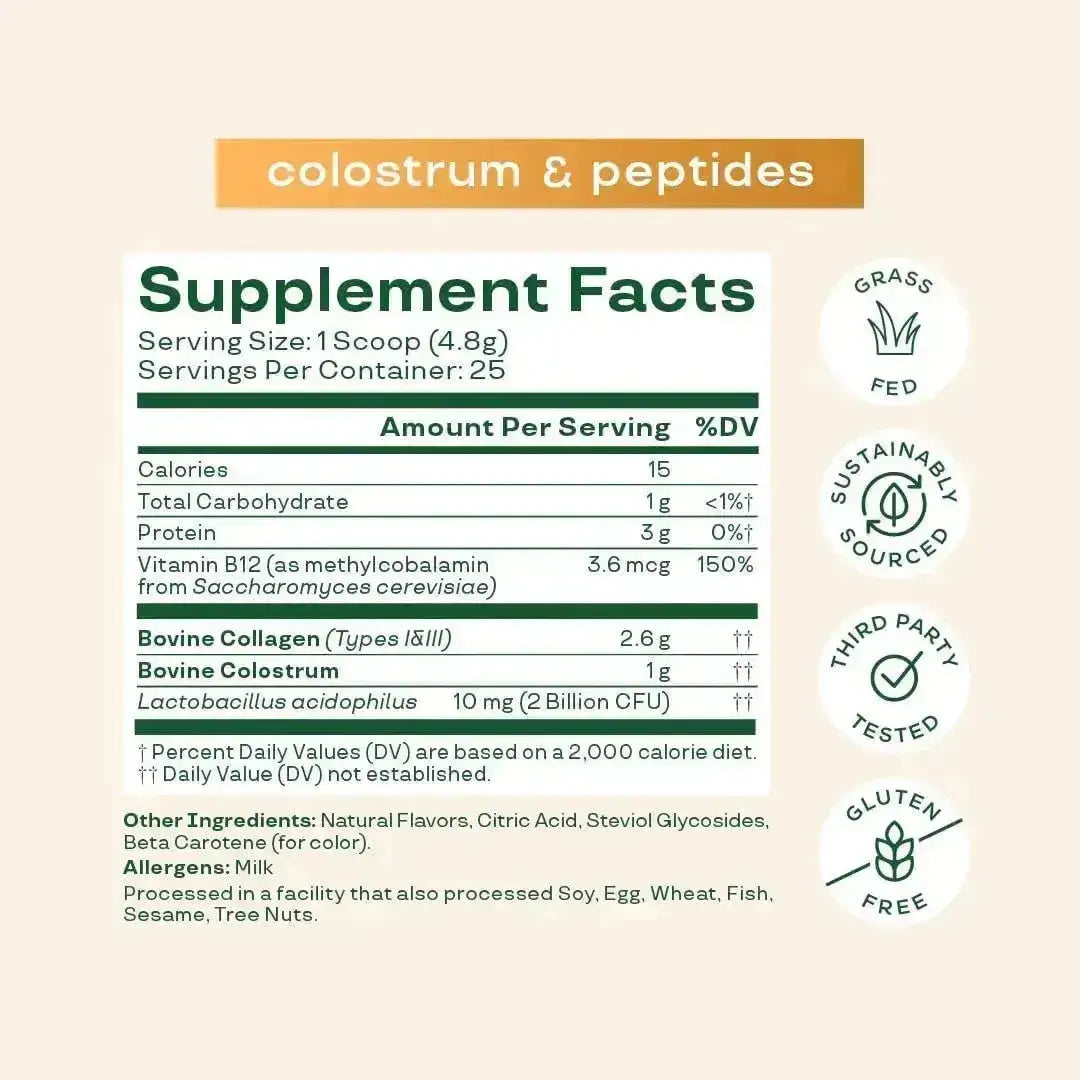 BLOOM NUTRITION - Bloom Nutrition Bovine Colostrum Powder Orange Cream 25 Servicios 120Gr. - The Red Vitamin MX - Suplementos Alimenticios - {{ shop.shopifyCountryName }}