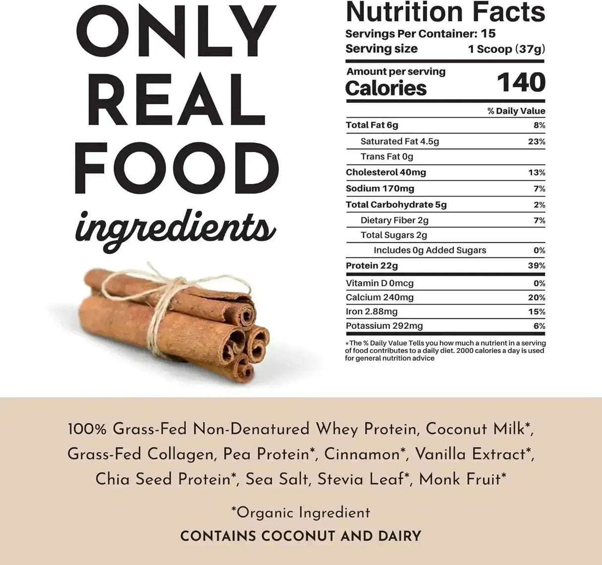 PURE INGREDIENTS - Just Ingredients Protein Powder Snickerdoodle 15 Servicios - The Red Vitamin MX - Suplementos Alimenticios - {{ shop.shopifyCountryName }}