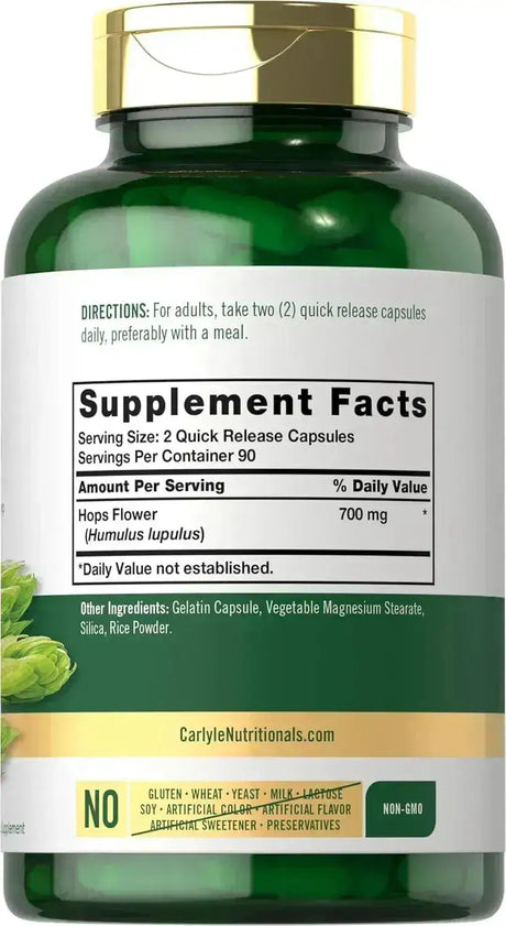 CARLYLE - Carlyle Hops 700Mg. 180 Capsulas - The Red Vitamin MX - Suplementos Alimenticios - {{ shop.shopifyCountryName }}