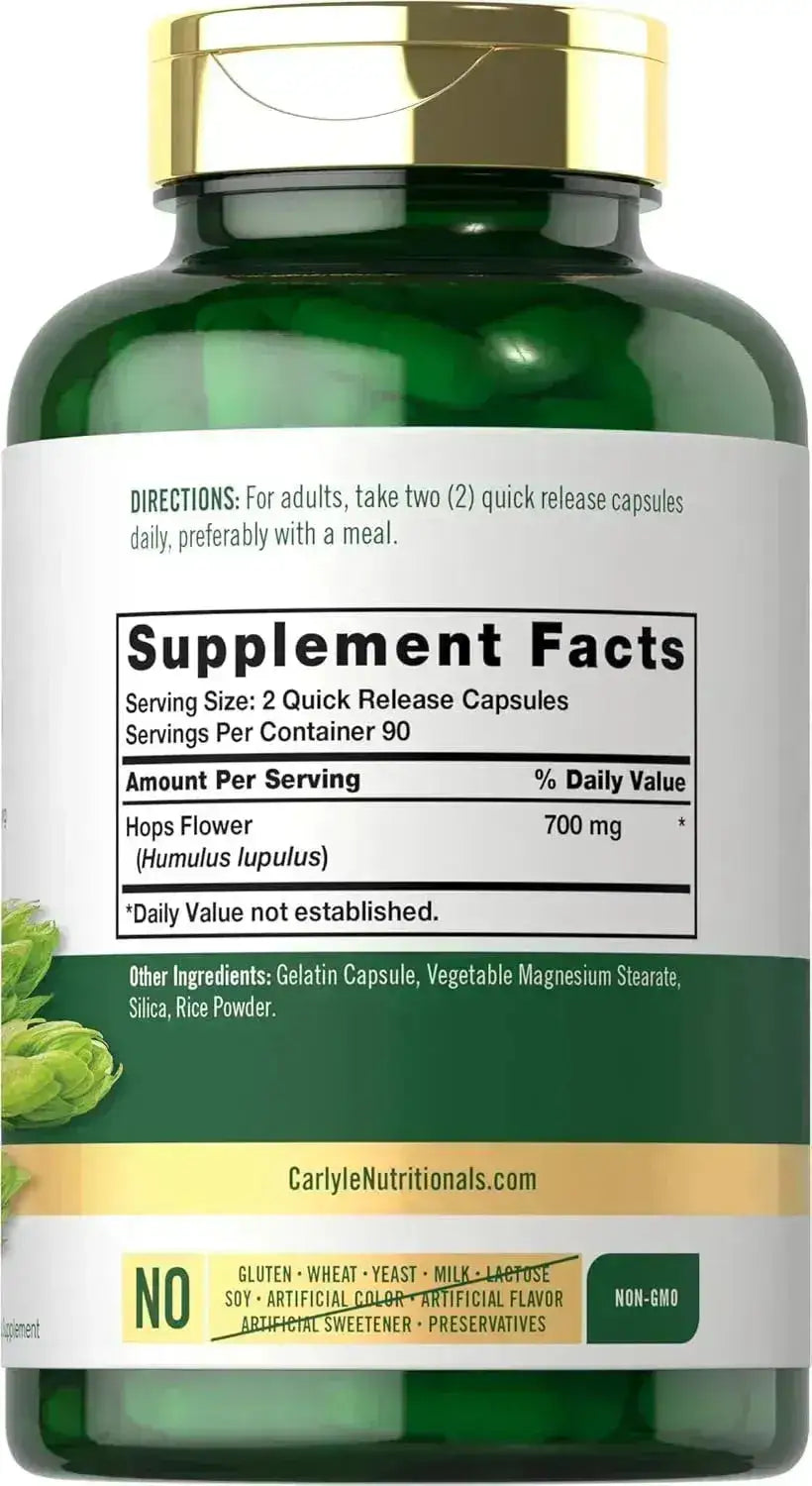 CARLYLE - Carlyle Hops 700Mg. 180 Capsulas - The Red Vitamin MX - Suplementos Alimenticios - {{ shop.shopifyCountryName }}