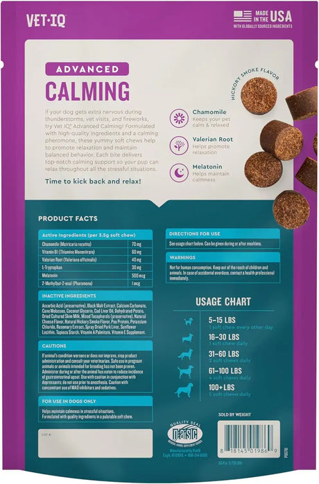 VETIQ - VetIQ Advanced Calming Support Supplement for Dogs 60 Masticables - The Red Vitamin MX - Relajantes Para Perros - {{ shop.shopifyCountryName }}