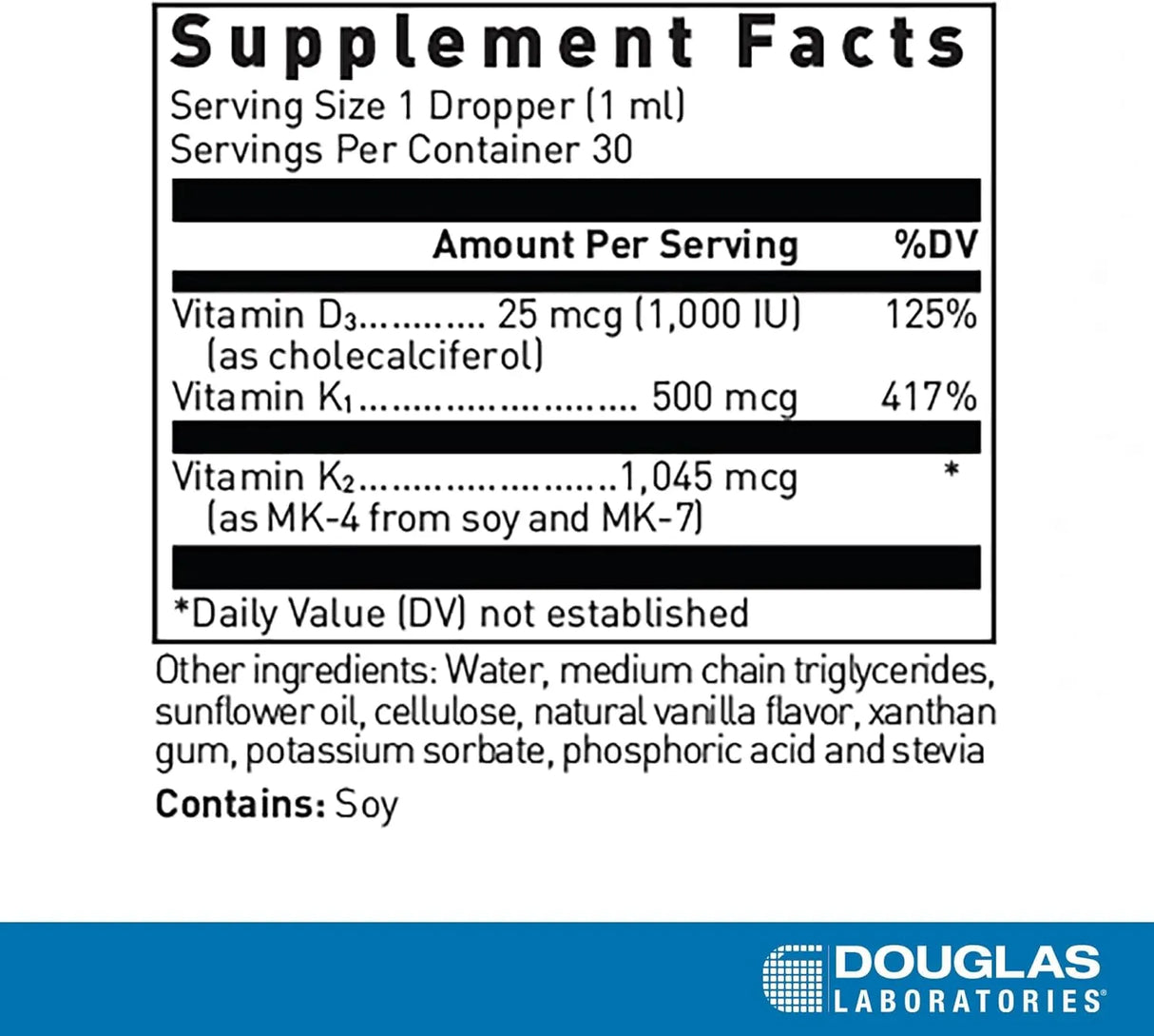 DOUGLAS LABORATORIES - Douglas Laboratories Liquid D & K 1 Fl.Oz. - The Red Vitamin MX - Suplementos Alimenticios - {{ shop.shopifyCountryName }}