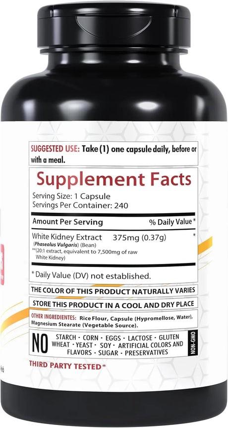 HEALTHFARE - Healthfare White Kidney Bean Extract 7500Mg. 240 Capsulas - The Red Vitamin MX - Suplementos Alimenticios - {{ shop.shopifyCountryName }}