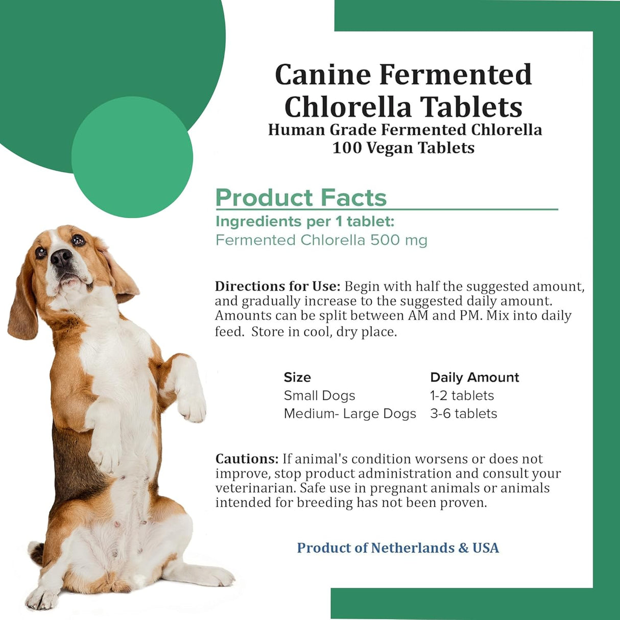 HOLISTIC BIN - Holistic Bin Canine Chlorella Tablets 100 Tabletas - The Red Vitamin MX - Suplementos Herbales Para Perros - {{ shop.shopifyCountryName }}