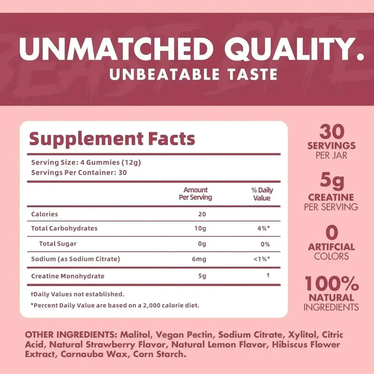 BEAST BITES - BEAST BITES Creatine Bites 5g Creatine Monohydrate Pink Lemonade 30 Gomitas - The Red Vitamin MX - Suplementos Alimenticios - {{ shop.shopifyCountryName }}