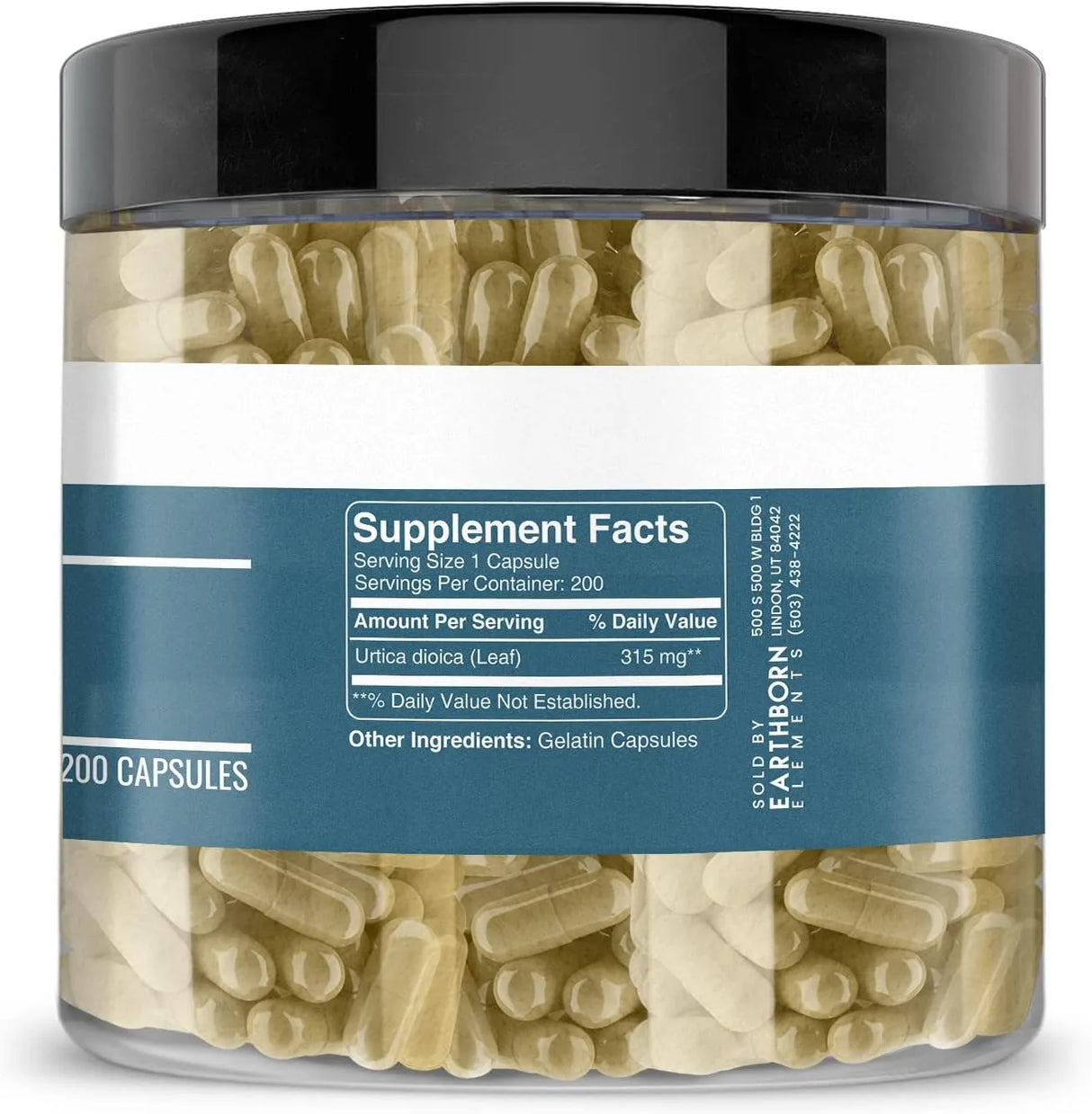 EARTHBORN ELEMENTS - Earthborn Elements Stinging Nettle Leaf 200 Capsulas - The Red Vitamin MX - Suplementos Alimenticios - {{ shop.shopifyCountryName }}