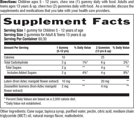 COUNTRY LIFE - Country Life Lutein Gummies with Lutemax Zeaxanthin 60 Gomitas - The Red Vitamin MX - Suplementos Alimenticios - {{ shop.shopifyCountryName }}