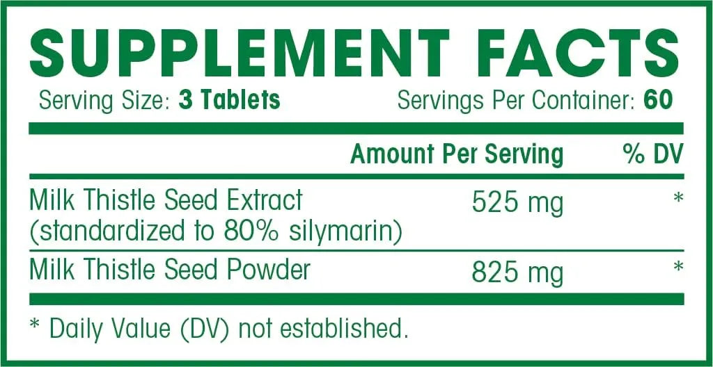 NATURES WELLNESS - Natures Wellness Milk Thistle 180 Tabletas - The Red Vitamin MX - Suplementos Alimenticios - {{ shop.shopifyCountryName }}