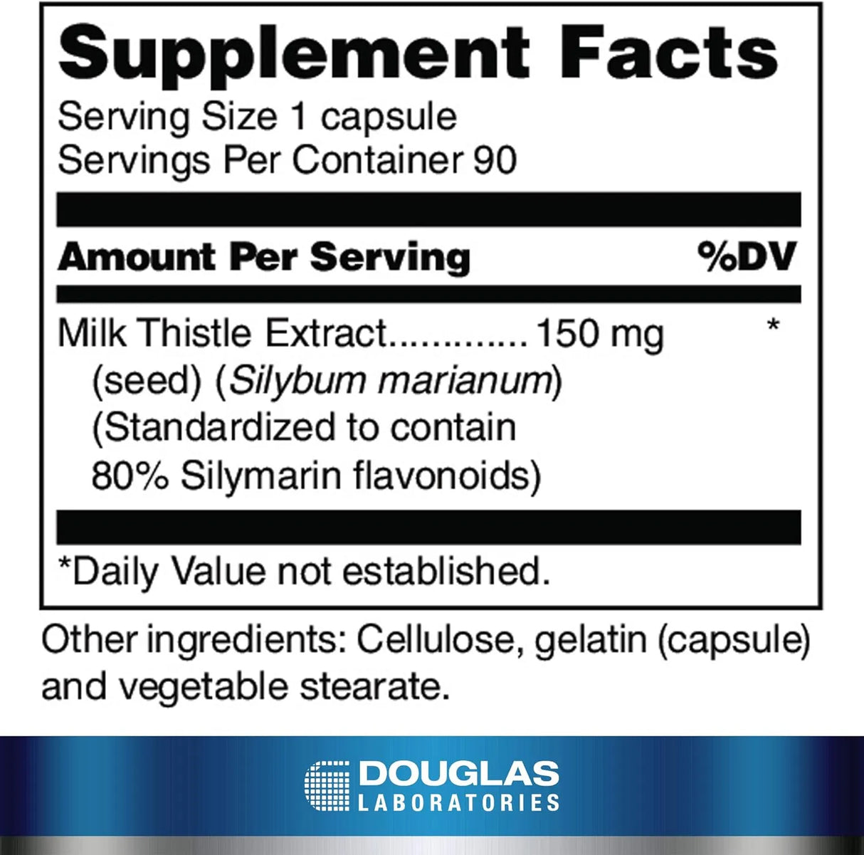 DOUGLAS LABORATORIES - Douglas Laboratories Silymarin/Milk Thistle 150Mg. 90 Capsulas - The Red Vitamin MX - Suplementos Alimenticios - {{ shop.shopifyCountryName }}