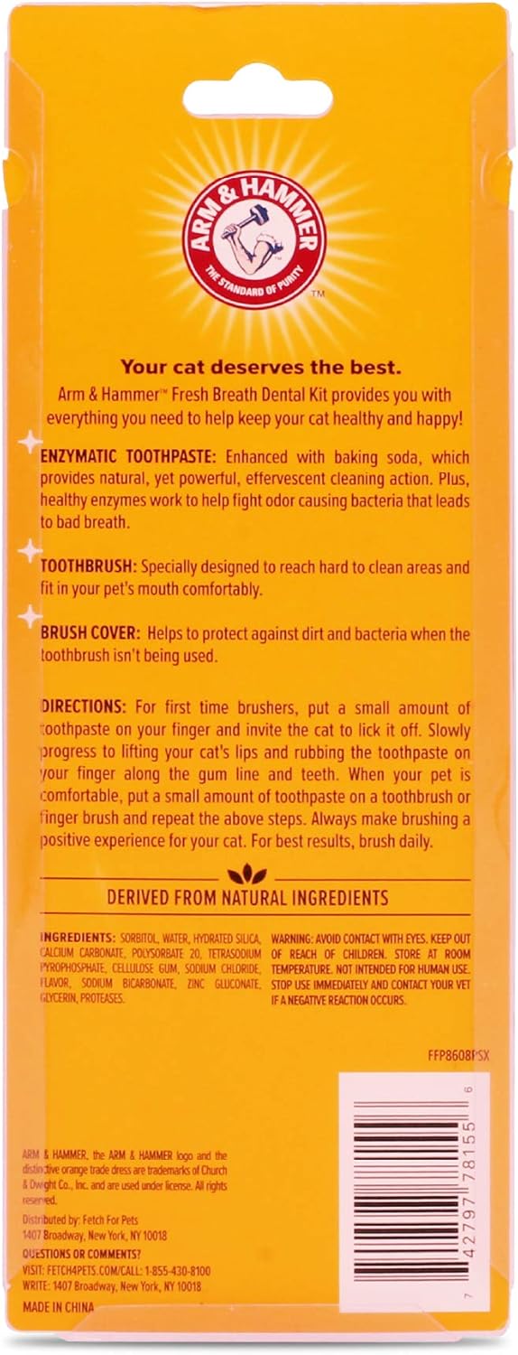 Arm & Hammer Cat Dental Kit Tuna and Fresh Mint Flavors