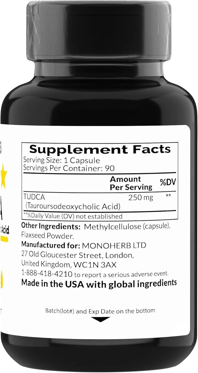 MONOHERB - Monoherb TUDCA 250Mg. 90 Capsulas - The Red Vitamin MX - Suplementos Alimenticios - {{ shop.shopifyCountryName }}