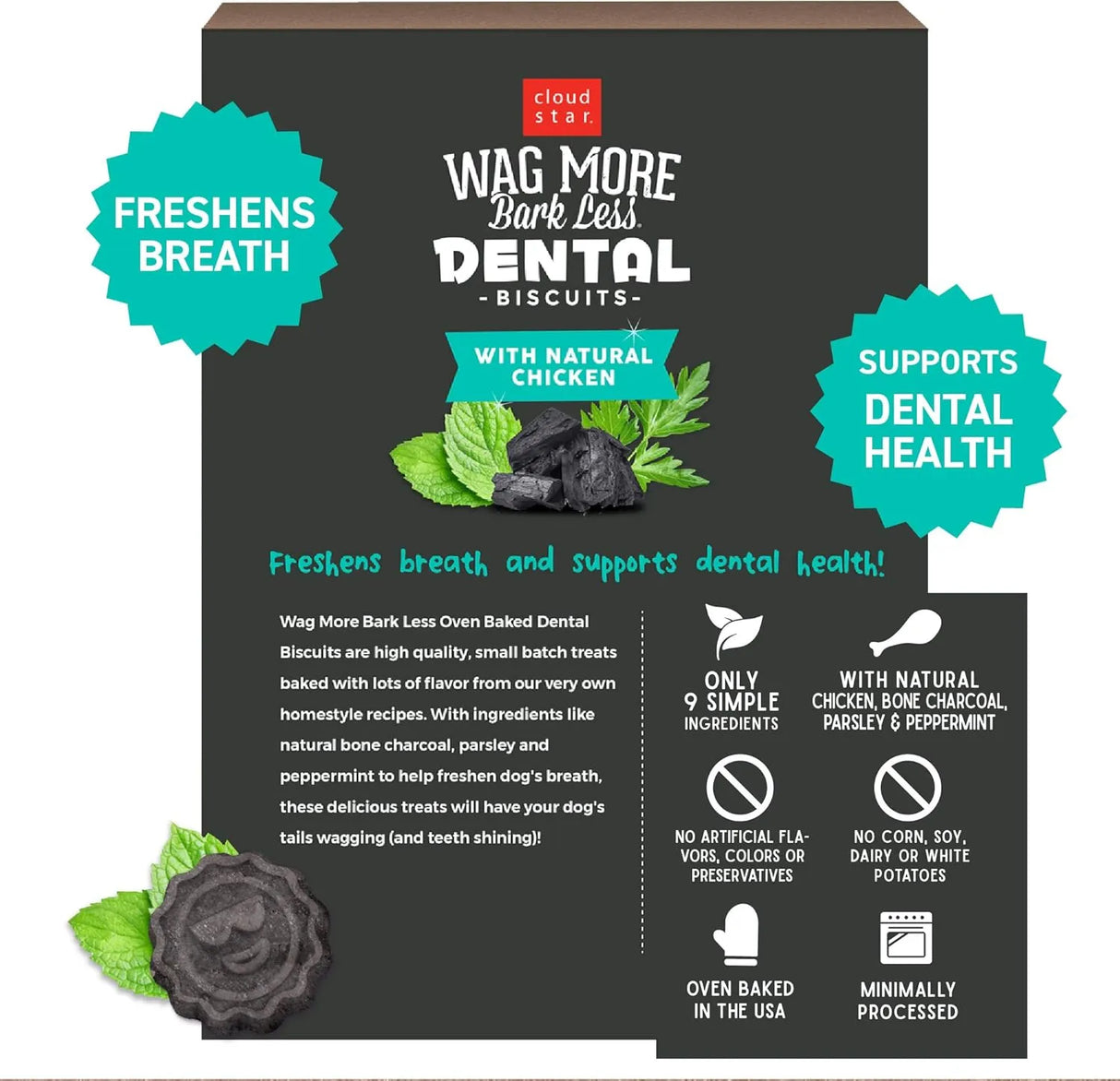 CLOUD STAR - Cloud Star Wag More Bark Less Crunchy Dental Dog Treats 396Gr. - The Red Vitamin MX - Cuidado Dental Para Perros - {{ shop.shopifyCountryName }}