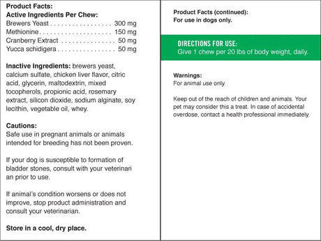 PET NATURALS - Pet Naturals Lawn Aid Dog Urine Neutralizer for Lawn 60 Masticables - The Red Vitamin MX - Salud De Tracto Urinario Para Perros - {{ shop.shopifyCountryName }}