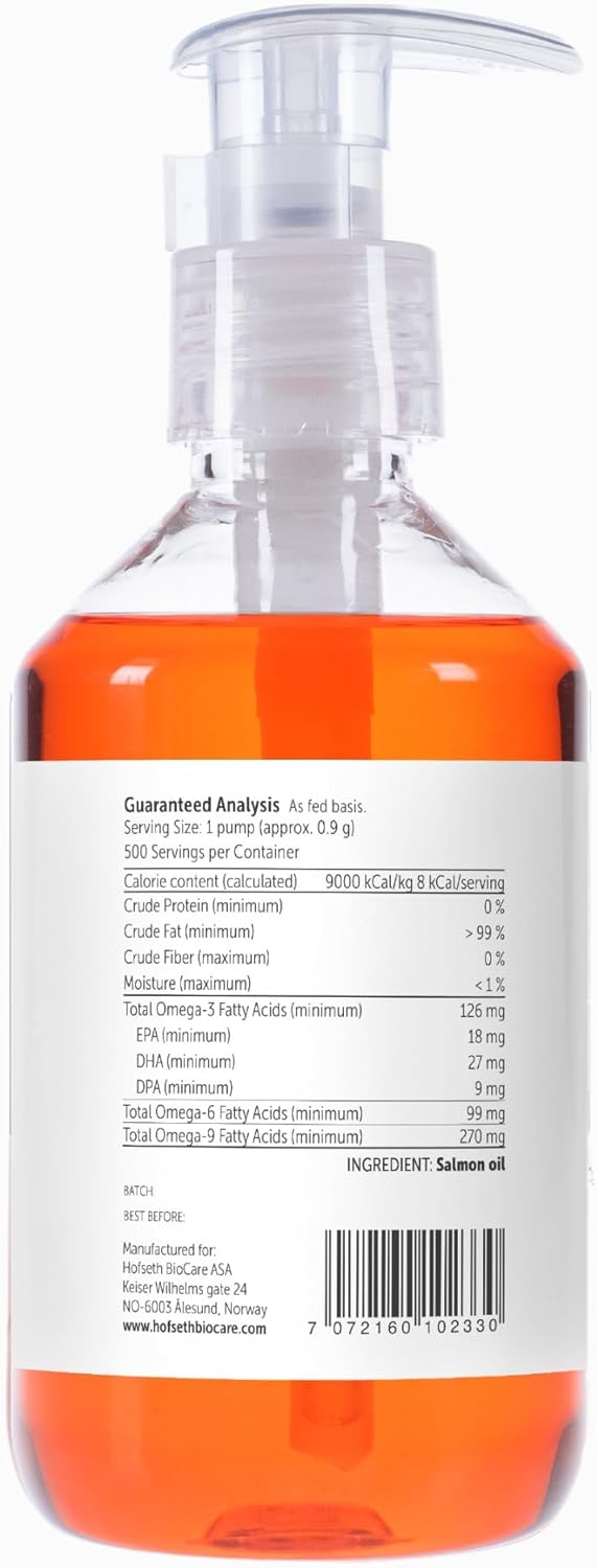 Hofseth BioCare Salmon Oil for Dogs 16.9 Fl.Oz.