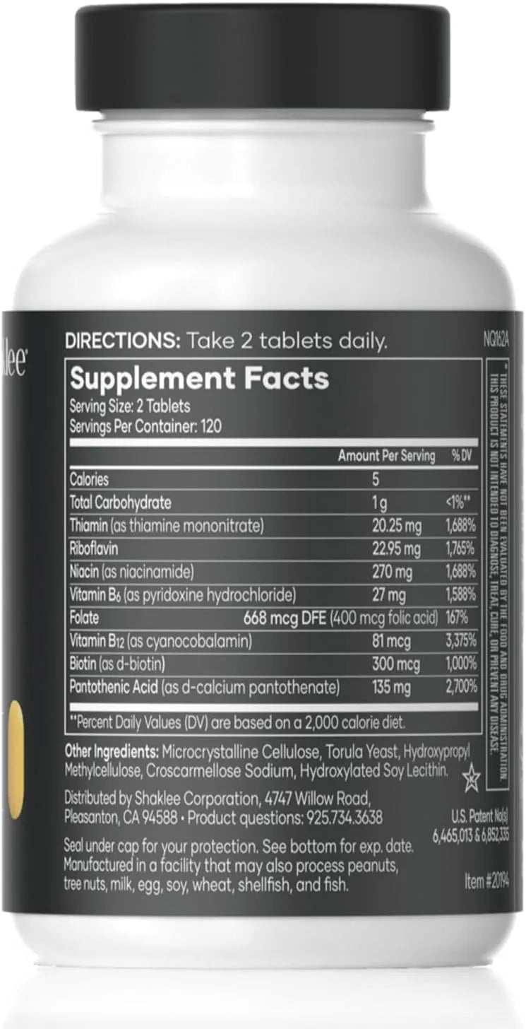 SHAKLEE - Shaklee B-Complex 240 Tabletas - The Red Vitamin MX - Suplementos Alimenticios - {{ shop.shopifyCountryName }}