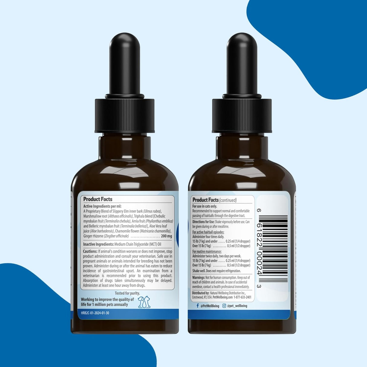 Pet Wellbeing Hairball Gold for Cats 2 Fl.Oz.