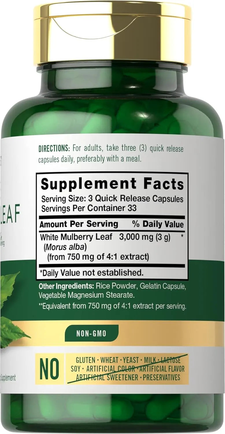 CARLYLE - Carlyle Mulberry Leaf Extract 3000Mg. 100 Capsulas - The Red Vitamin MX - Suplementos Alimenticios - {{ shop.shopifyCountryName }}