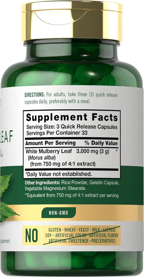 CARLYLE - Carlyle Mulberry Leaf Extract 3000Mg. 100 Capsulas - The Red Vitamin MX - Suplementos Alimenticios - {{ shop.shopifyCountryName }}