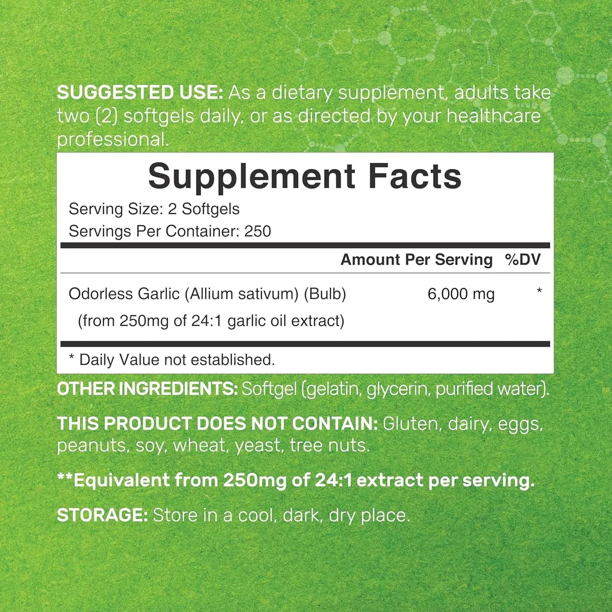 DEAL SUPPLEMENT - Deal Supplement Odorless Aged Garlic 6000Mg. 500 Capsulas - The Red Vitamin MX - Suplementos Alimenticios - {{ shop.shopifyCountryName }}