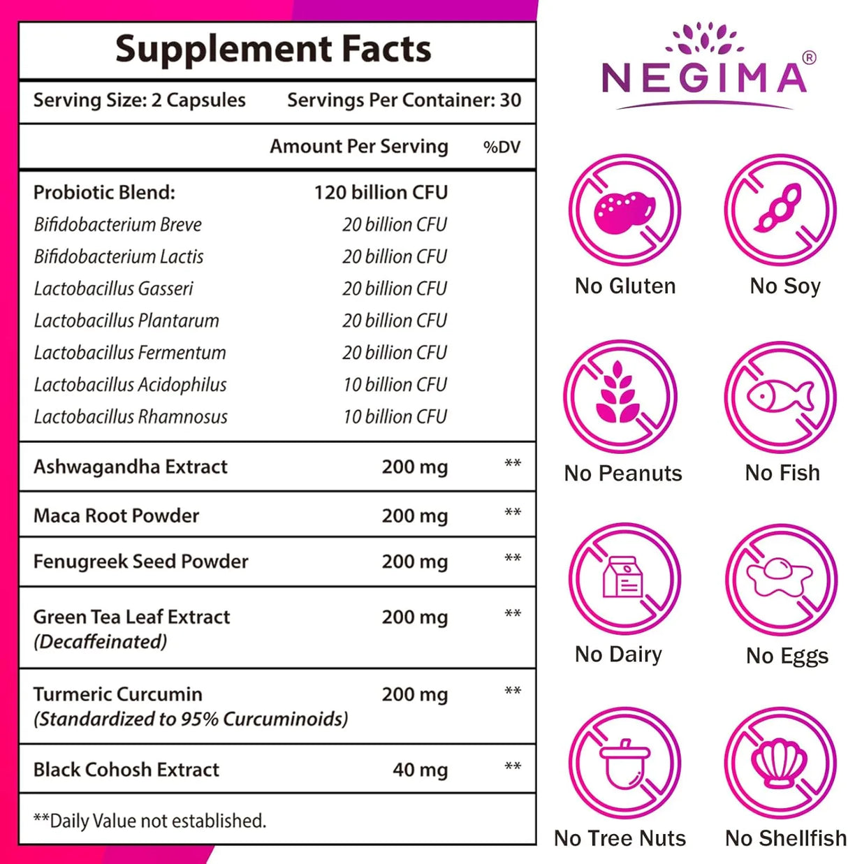 NEGIMA - Negima Menopause Probiotics 60 Capsulas - The Red Vitamin MX - Suplementos Alimenticios - {{ shop.shopifyCountryName }}