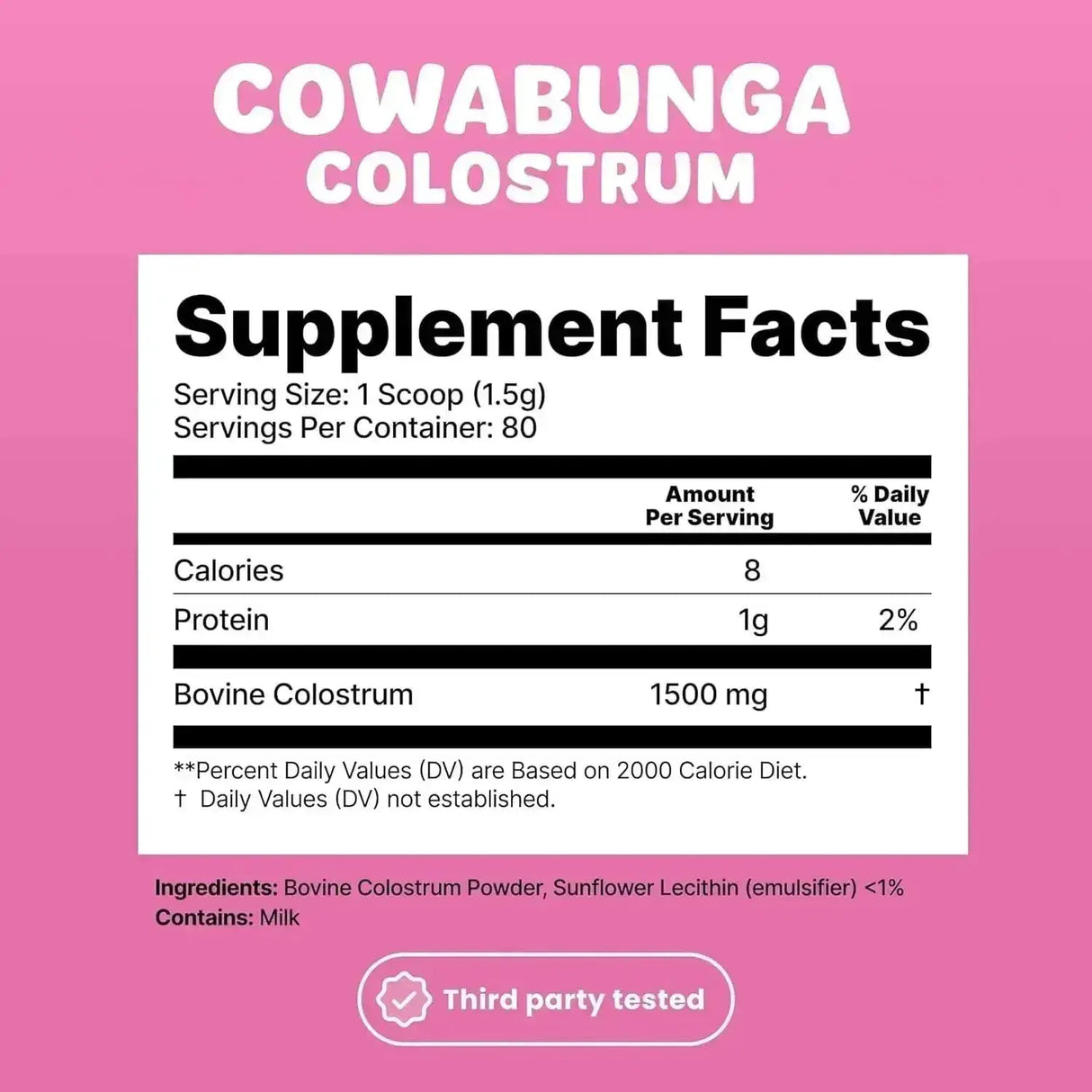 SONOHEALTH - SonoHealth Cowabunga Colostrum Powder 80 Servicios 120Gr. - The Red Vitamin MX - Suplementos Alimenticios - {{ shop.shopifyCountryName }}