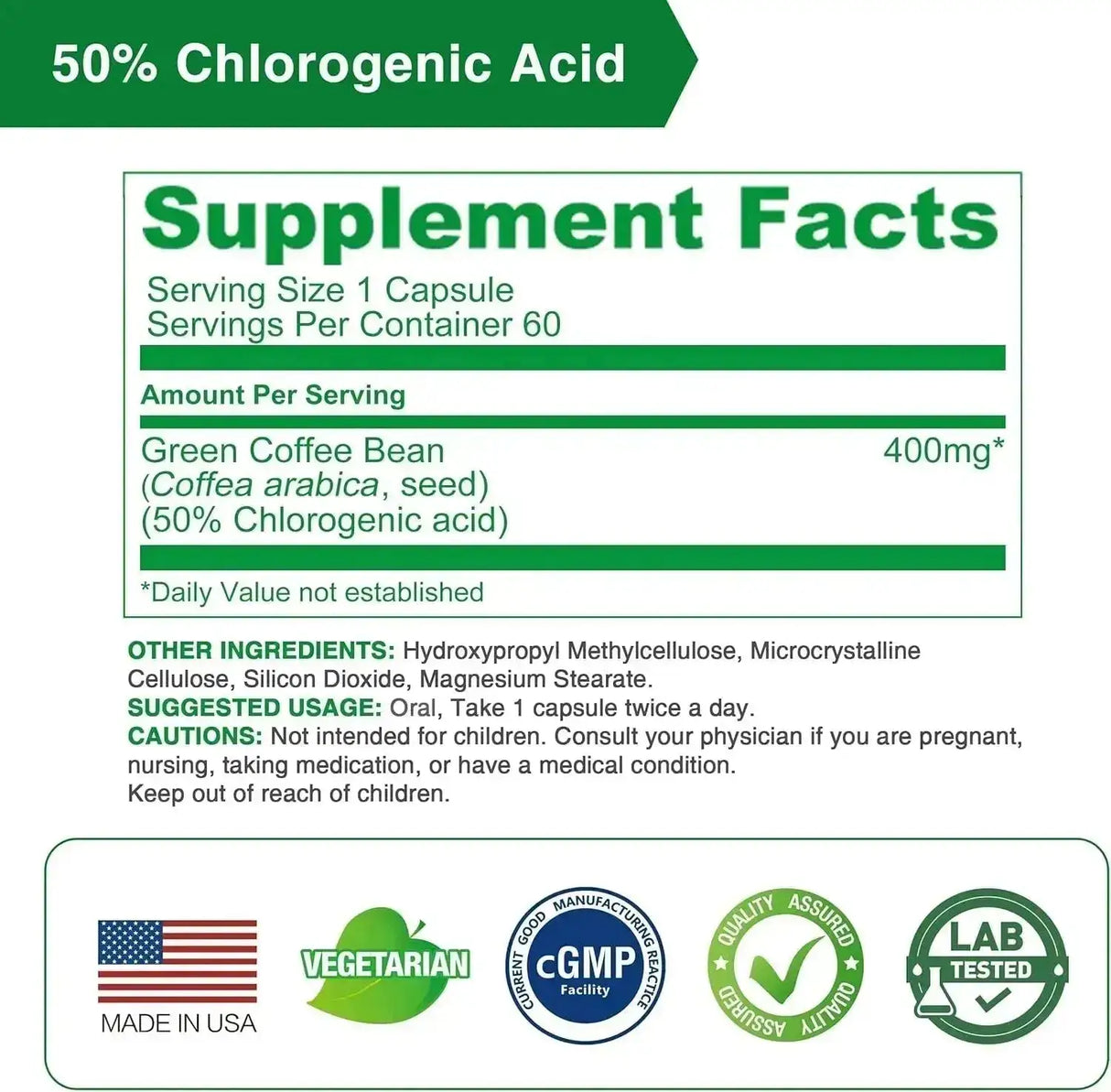 LOVITA - Lovita Green Coffee Bean Extract 1600Mg. 60 Capsulas - The Red Vitamin MX - Suplementos Alimenticios - {{ shop.shopifyCountryName }}