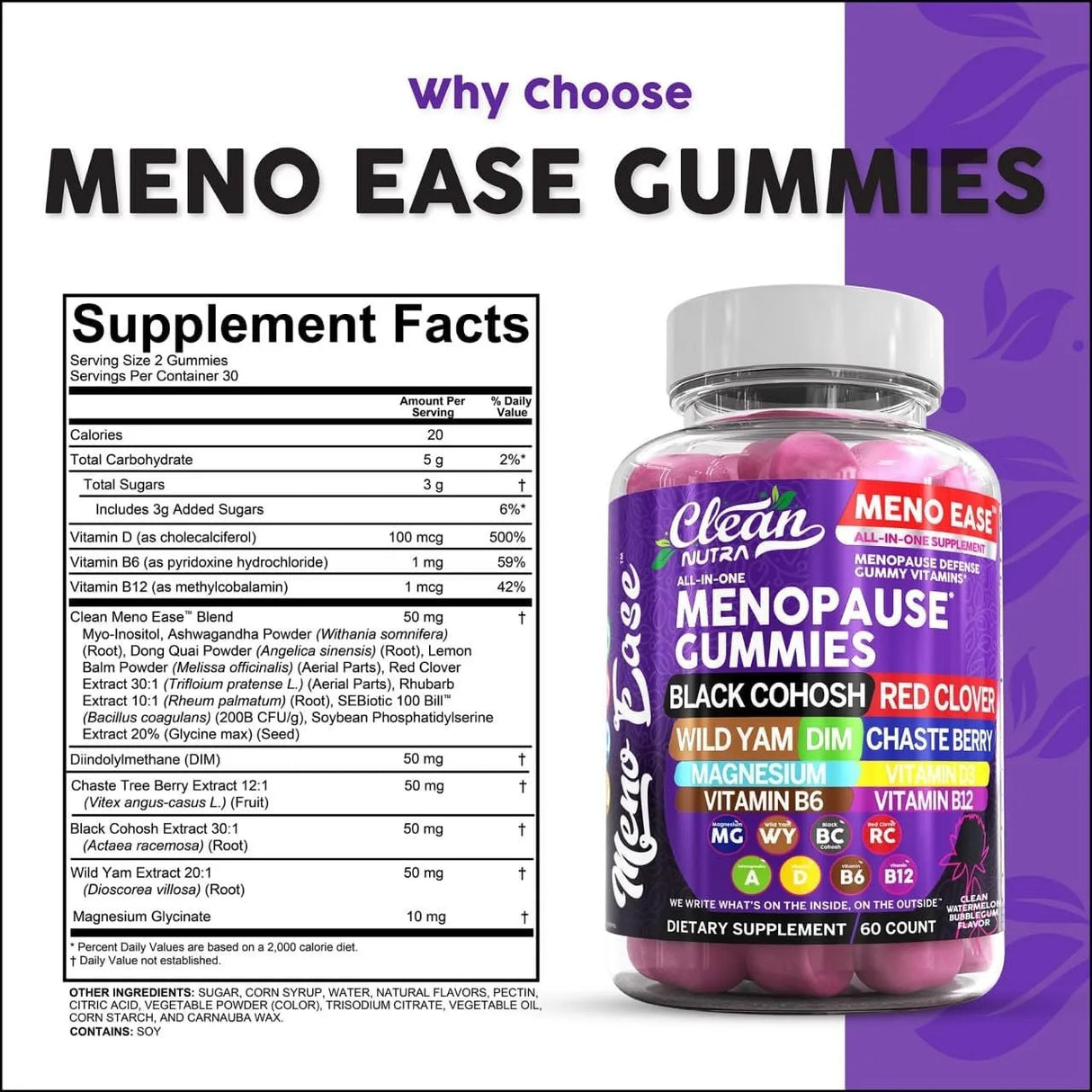 CLEAN NUTRACEUTICALS - Clean Nutraceuticals Menopause Supplement for Women Gummies 60 Gomitas 2 Pack - The Red Vitamin MX - Suplementos Alimenticios - {{ shop.shopifyCountryName }}