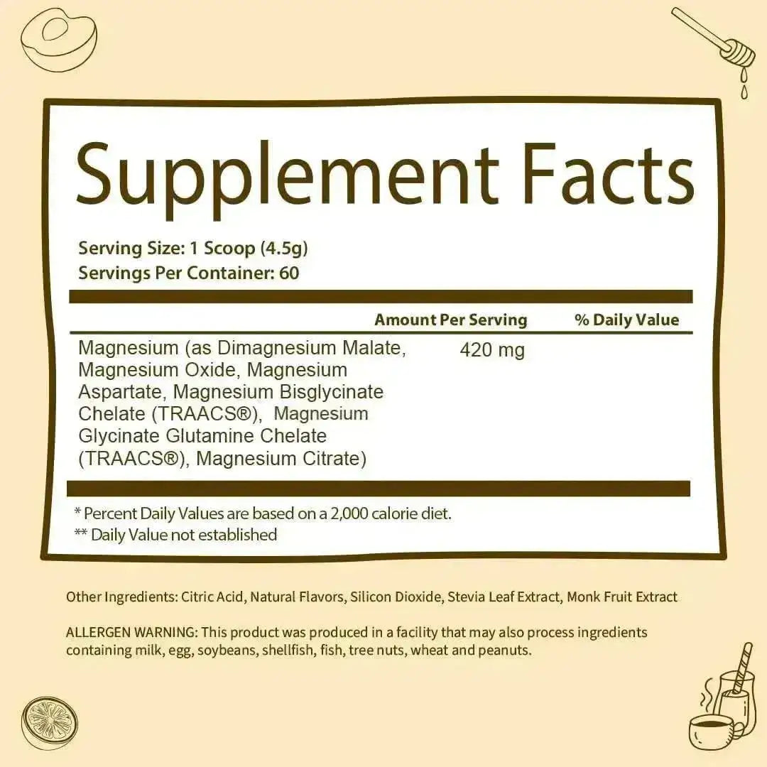 GOBIOTIX - GoBiotix Magnesium Glycinate Powder 60 Servicios Peach Tea 270Gr. - The Red Vitamin MX - Suplementos Alimenticios - {{ shop.shopifyCountryName }}