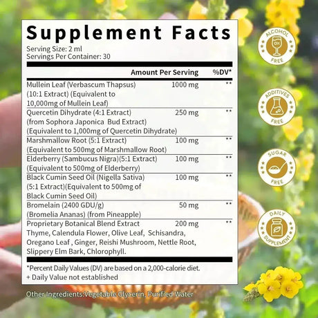 CATFIT - Catfit Mullein Drops for Lungs 2 Fl.Oz. - The Red Vitamin MX - Suplementos Alimenticios - {{ shop.shopifyCountryName }}