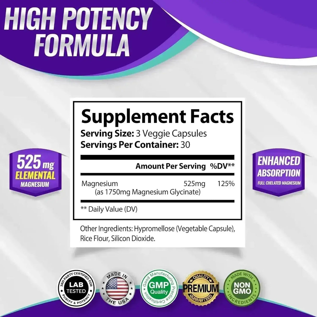 TOPLUX - Toplux Magnesium Glycinate Complex 525Mg. 90 Capsulas - The Red Vitamin MX - Suplementos Alimenticios - {{ shop.shopifyCountryName }}