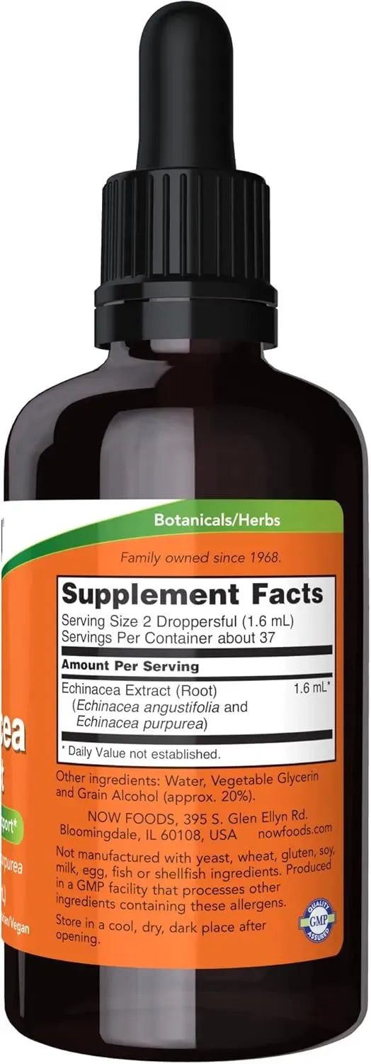 NOW SUPPLEMENTS - NOW Supplements Echinacea Extract Liquid 2 Fl.Oz. 2 Pack - The Red Vitamin MX - Suplementos Alimenticios - {{ shop.shopifyCountryName }}