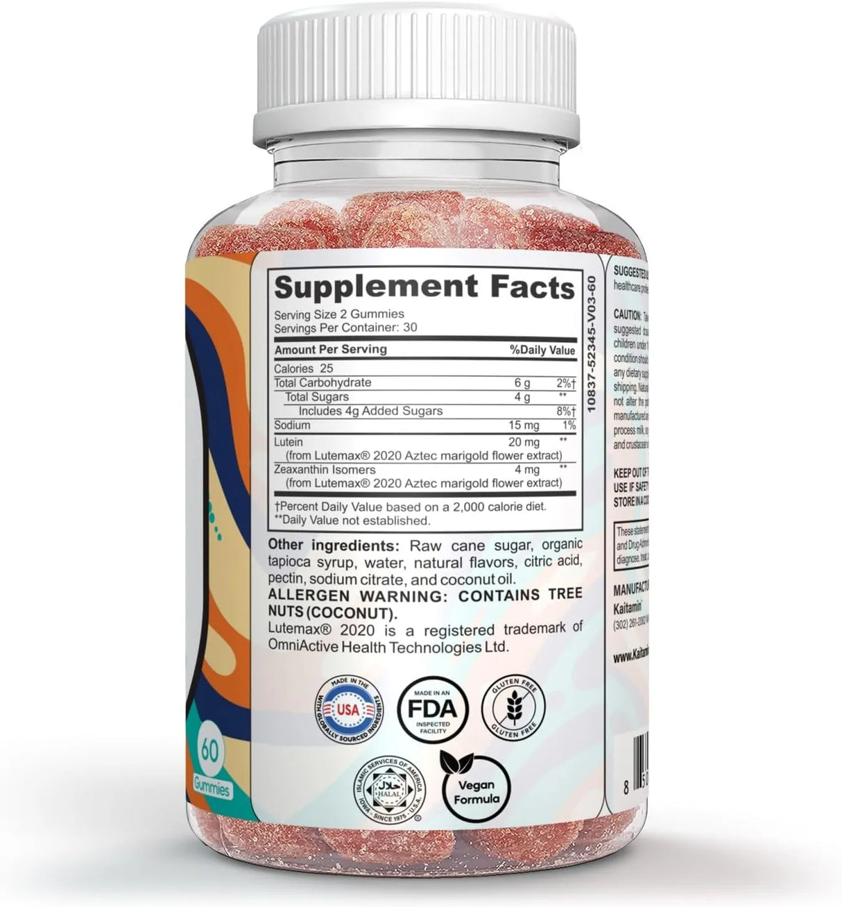 KAITAMIN - Kaitamin Lutein & Zeaxanthin 60 Gomitas - The Red Vitamin MX - Suplementos Alimenticios - {{ shop.shopifyCountryName }}